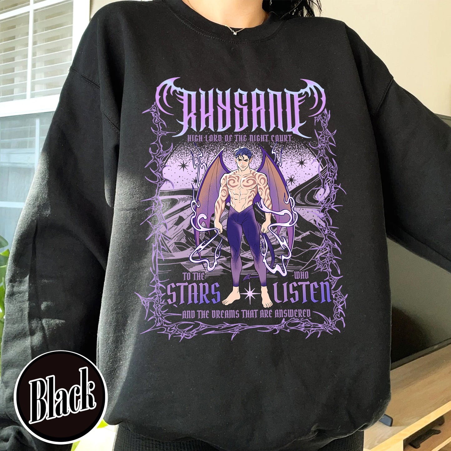 Bookish Sweatshirt,The Bat Boys Rhysand Sweatshirt, Rhysand Acotar Sweatshirt, Rhysand Sweatshirt