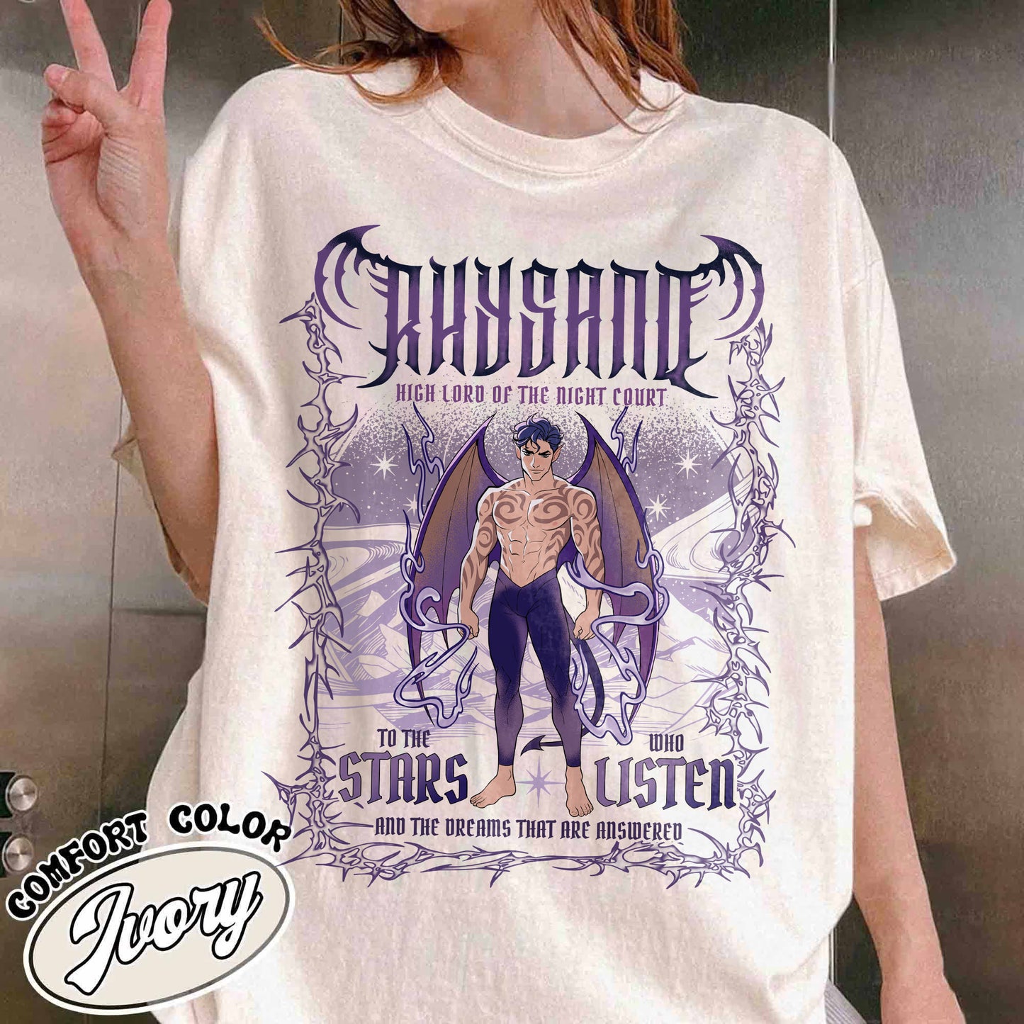 Bookish Comfort Colors Shirt,The Bat Boys Rhysand Shirt, Rhysand Acotar TShirt, Rhysand Shirt