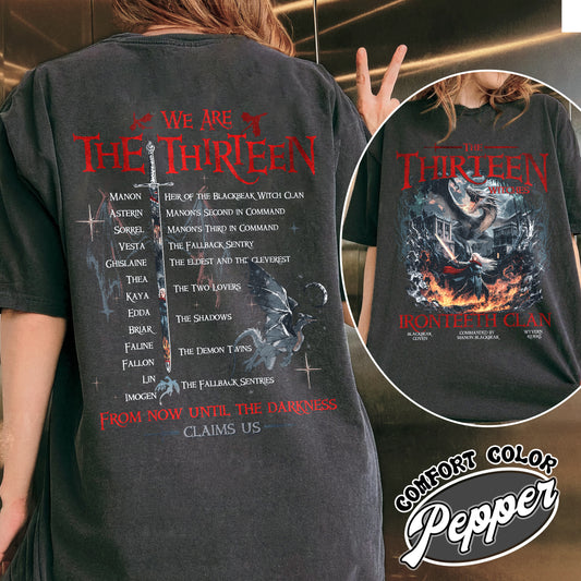 Bookish Comfort Colors Shirt,The Thirteen Shirt,Throne Of Glass T-Shirt,Manon Blackbeak Iron Shirt,SJM Shirt