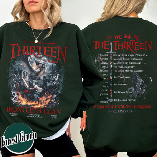 Bookish Sweatshirt,The Thirteen Sweatshirt,Throne Of Glass Sweatshirt,Manon Blackbeak Iron Sweatshirt,SJM Sweatshirt