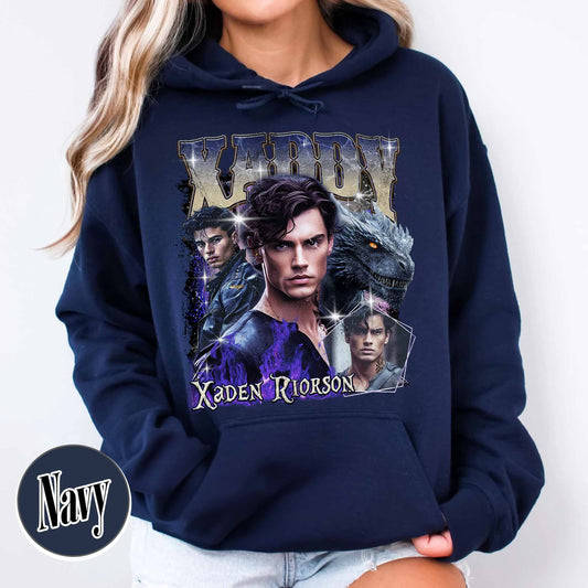Bookish Hoodie,Xaden Riorson Hoodie, Fourth Wing Hoodie, Dragon Rider Hoodie,Basgiath War Hoodie
