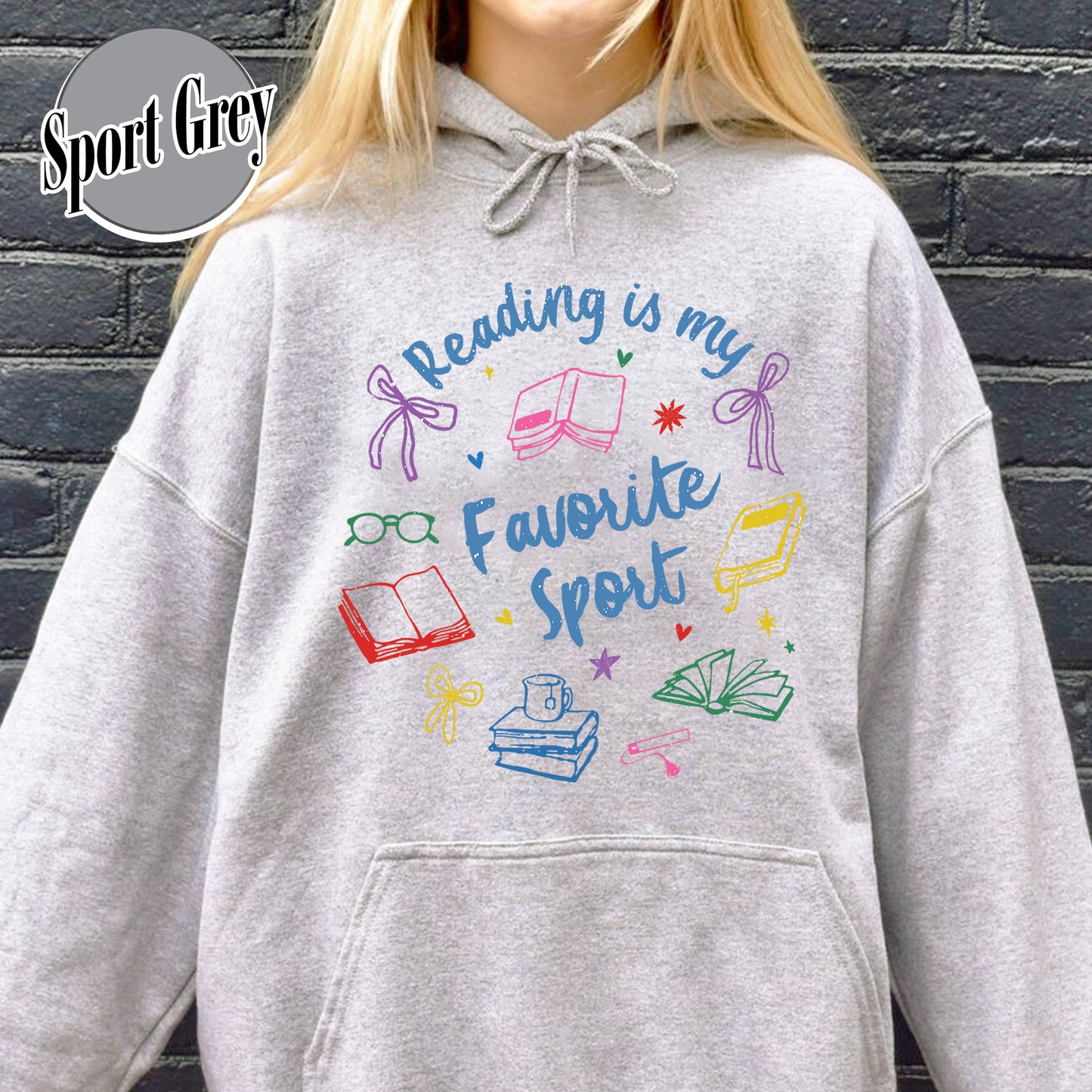 Bookish Hoodie, Reading Is My Favorite Sport Hoodie,Book Reader Gift,Bookworm Hoodie
