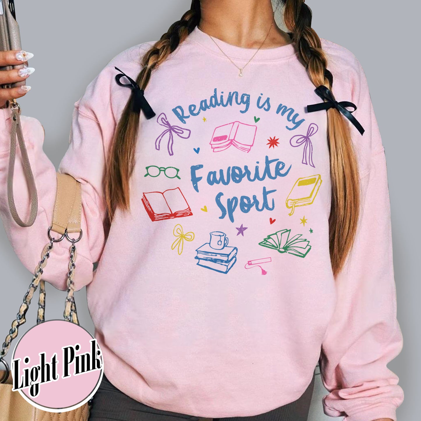 Bookish Sweatshirt, Reading Is My Favorite Sport Sweatshirt,Book Reader Gift,Bookworm Sweatshirt