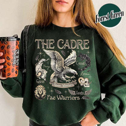 Bookish Sweatshirt, Cadre of Fae Warriors Throne of Glass Sweatshirt, Rowan Whitethorn Sweatshirt
