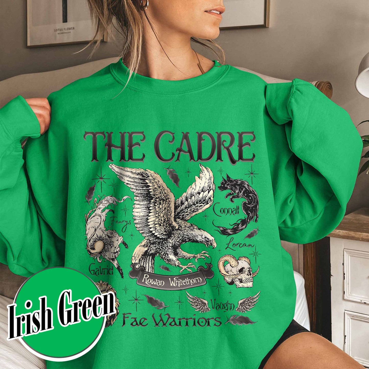 Bookish Sweatshirt, Cadre of Fae Warriors Throne of Glass Sweatshirt, Rowan Whitethorn Sweatshirt