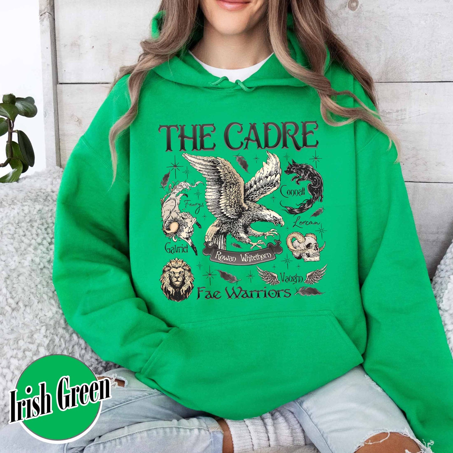 Bookish Hoodie, Cadre of Fae Warriors Throne of Glass Hoodie, Rowan Whitethorn Hoodie