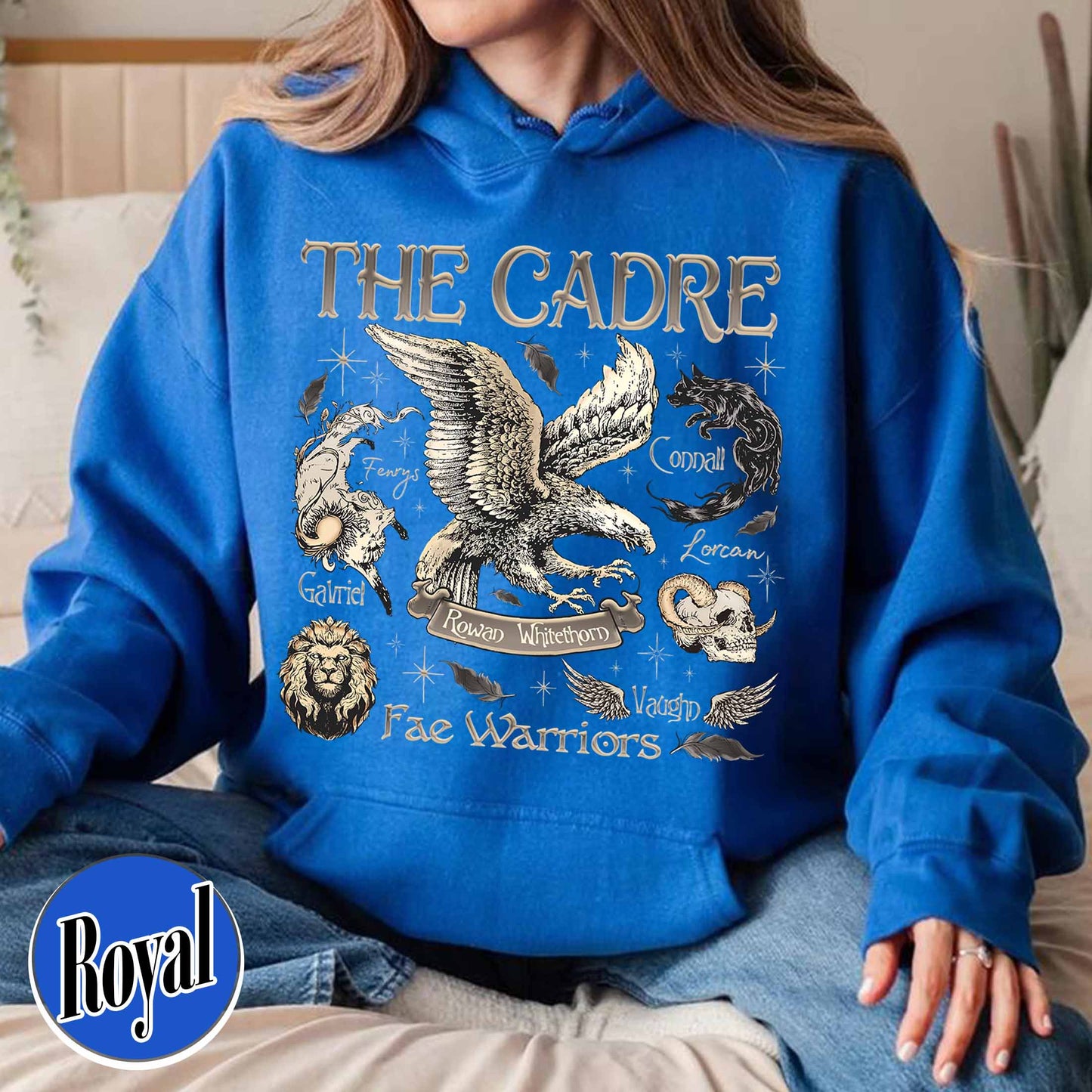 Bookish Hoodie, Cadre of Fae Warriors Throne of Glass Hoodie, Rowan Whitethorn Hoodie
