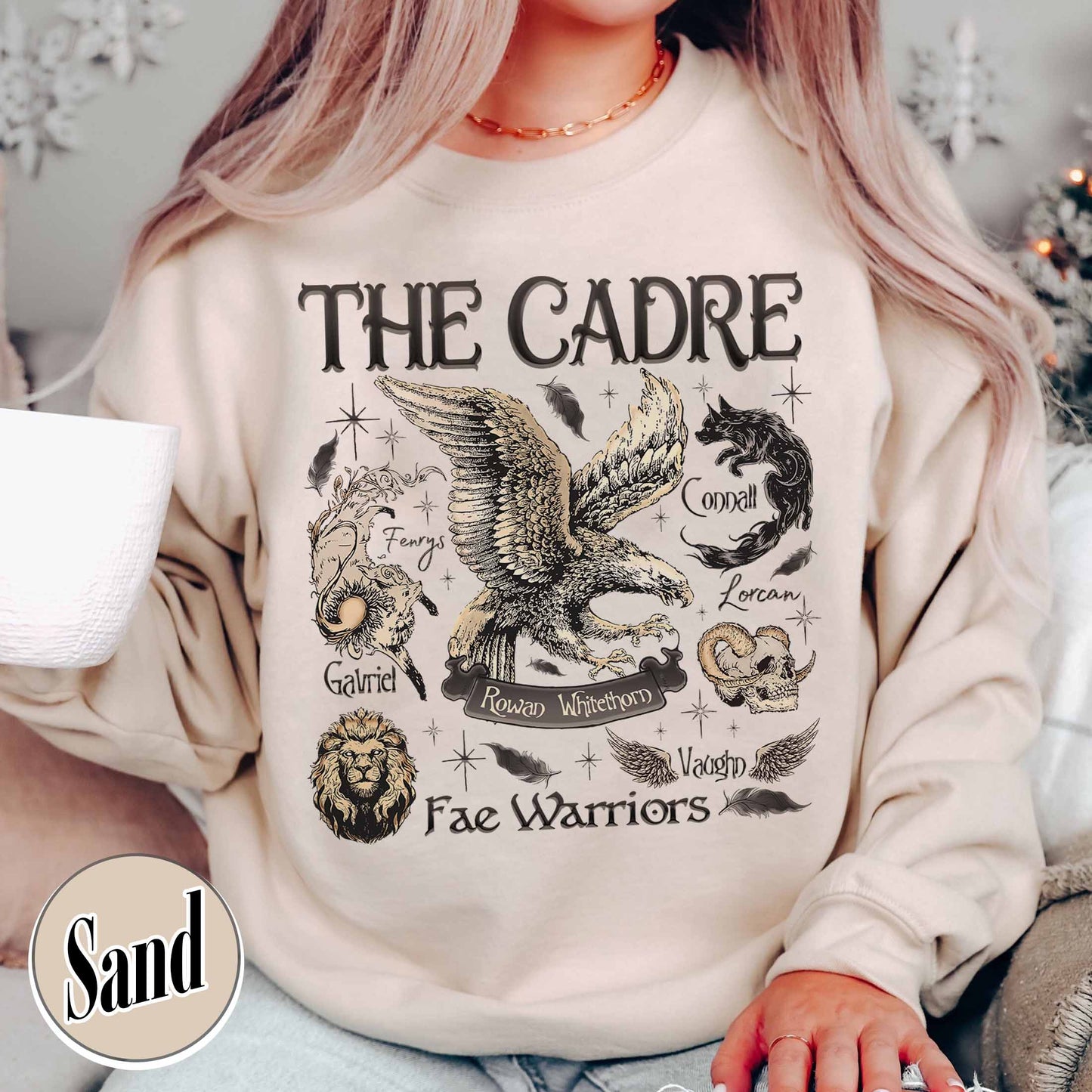 Bookish Sweatshirt, Cadre of Fae Warriors Throne of Glass Sweatshirt, Rowan Whitethorn Sweatshirt