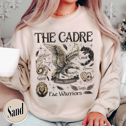 Bookish Sweatshirt, Cadre of Fae Warriors Throne of Glass Sweatshirt, Rowan Whitethorn Sweatshirt