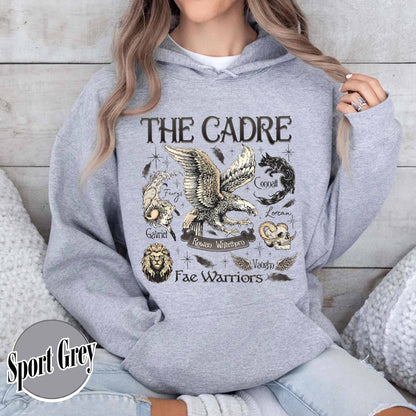 Bookish Hoodie, Cadre of Fae Warriors Throne of Glass Hoodie, Rowan Whitethorn Hoodie
