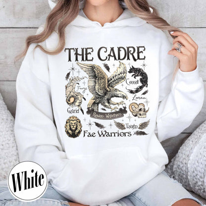 Bookish Hoodie, Cadre of Fae Warriors Throne of Glass Hoodie, Rowan Whitethorn Hoodie