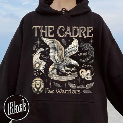 Bookish Hoodie, Cadre of Fae Warriors Throne of Glass Hoodie, Rowan Whitethorn Hoodie