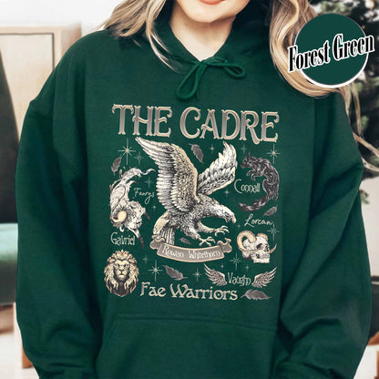 Bookish Hoodie, Cadre of Fae Warriors Throne of Glass Hoodie, Rowan Whitethorn Hoodie