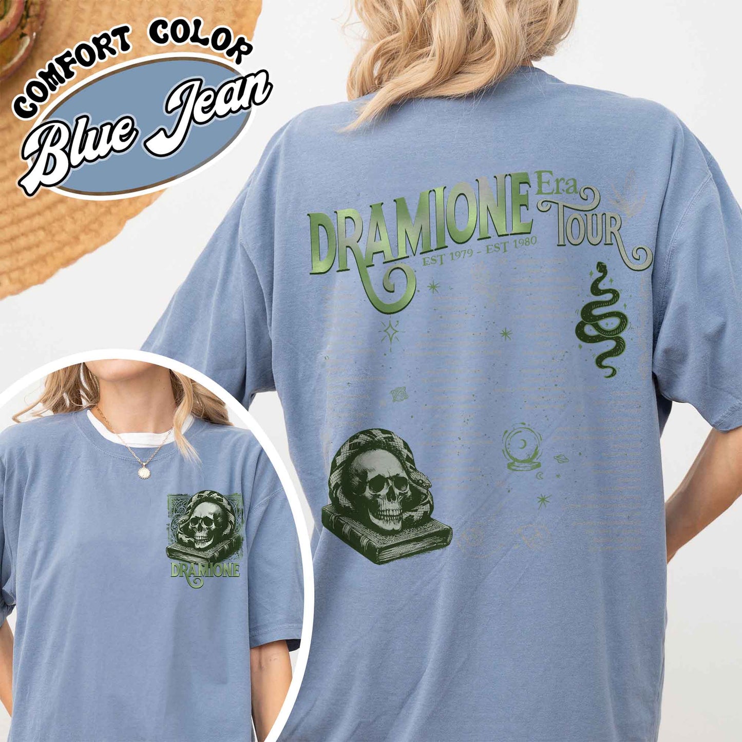 Bookish Fan Fic Comfort Colors Shirt,Dramione Tour Shirt,Magic Wizard School,HP Shirt,Wizard School Snake House
