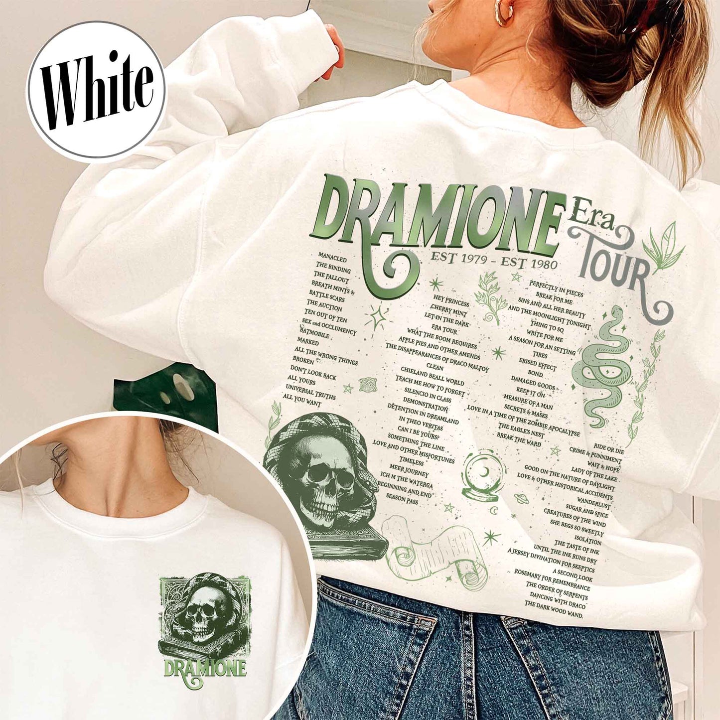 Bookish Fan Fic Sweatshirt,Dramione Tour Sweatshirt,Magic Wizard School,HP Sweatshirt,Wizard School Snake House