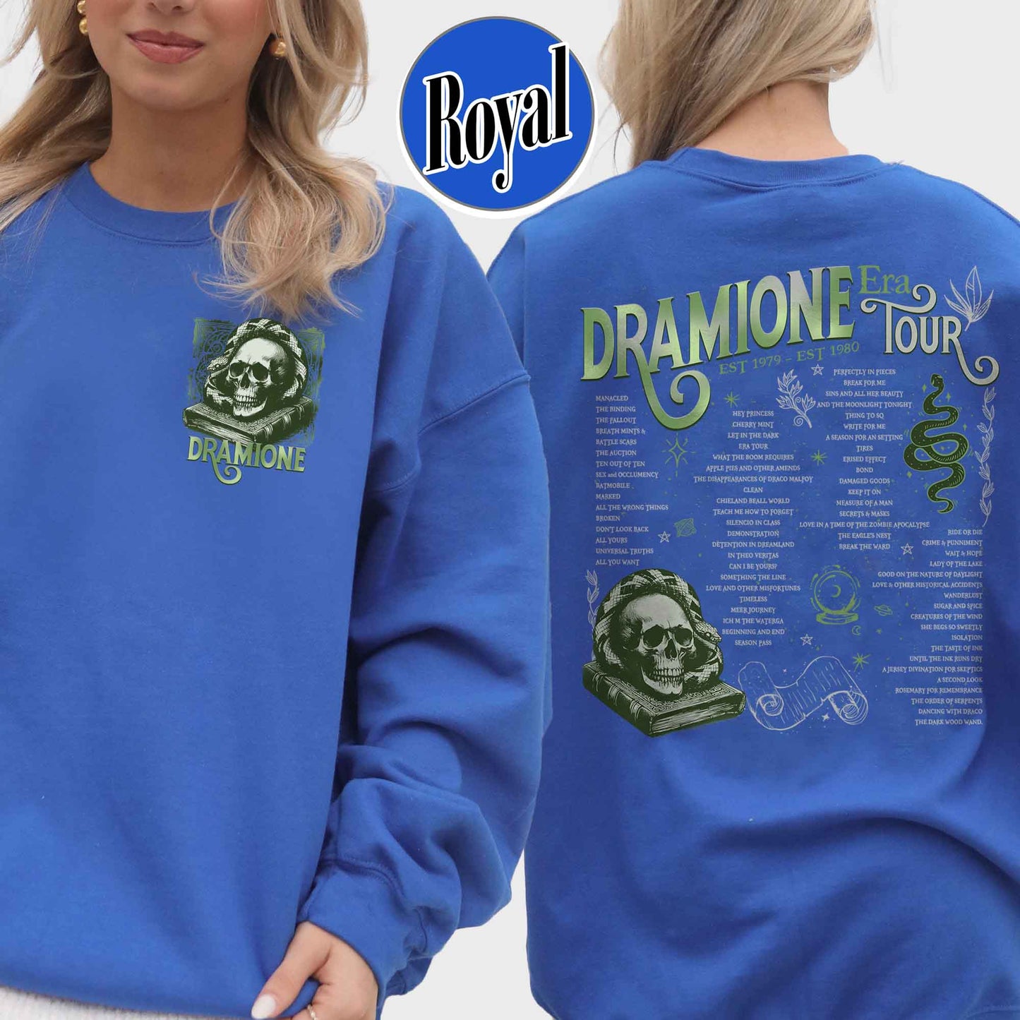 Bookish Fan Fic Sweatshirt,Dramione Tour Sweatshirt,Magic Wizard School,HP Sweatshirt,Wizard School Snake House