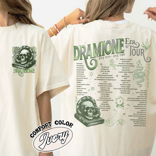 Bookish Fan Fic Comfort Colors Shirt,Dramione Tour Shirt,Magic Wizard School,HP Shirt,Wizard School Snake House