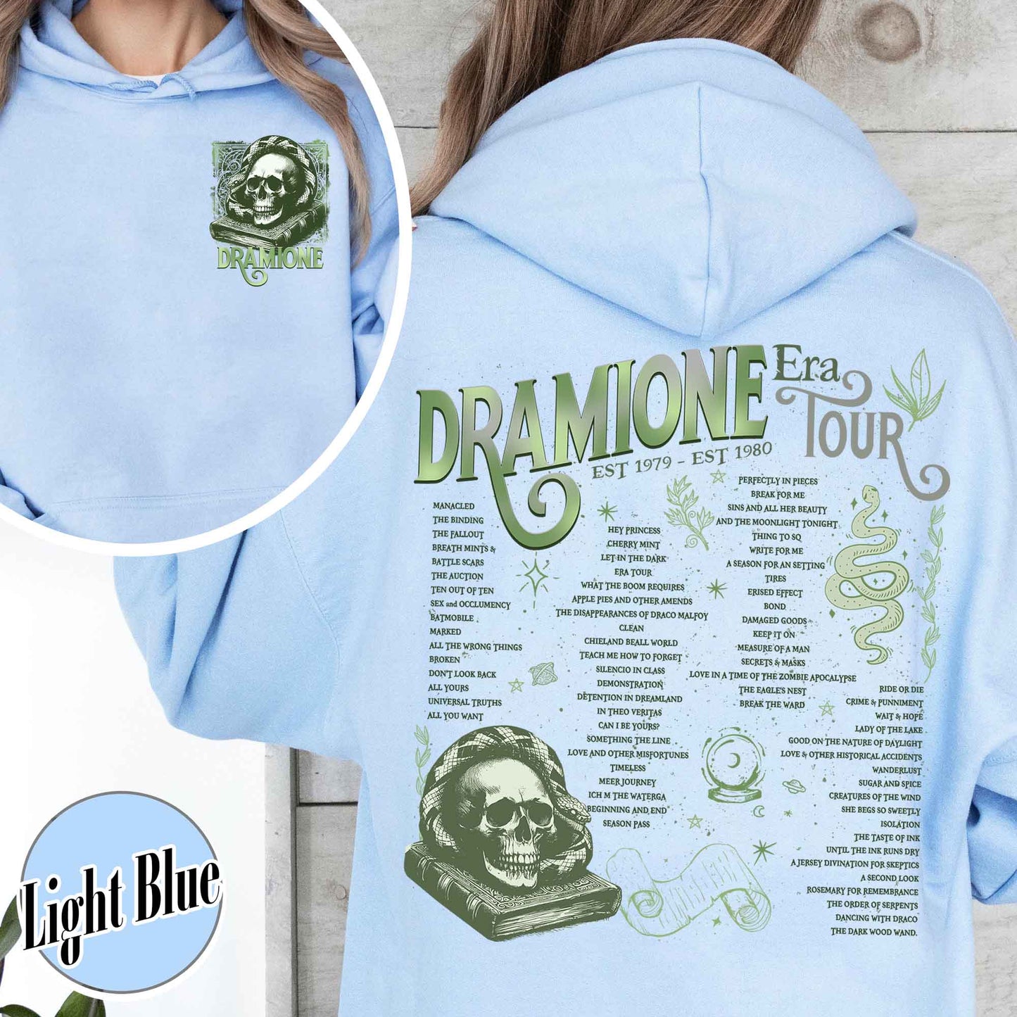 Bookish Fan Fic Hoodie,Dramione Tour Hoodie,Magic Wizard School,HP Hoodie,Wizard School Snake House