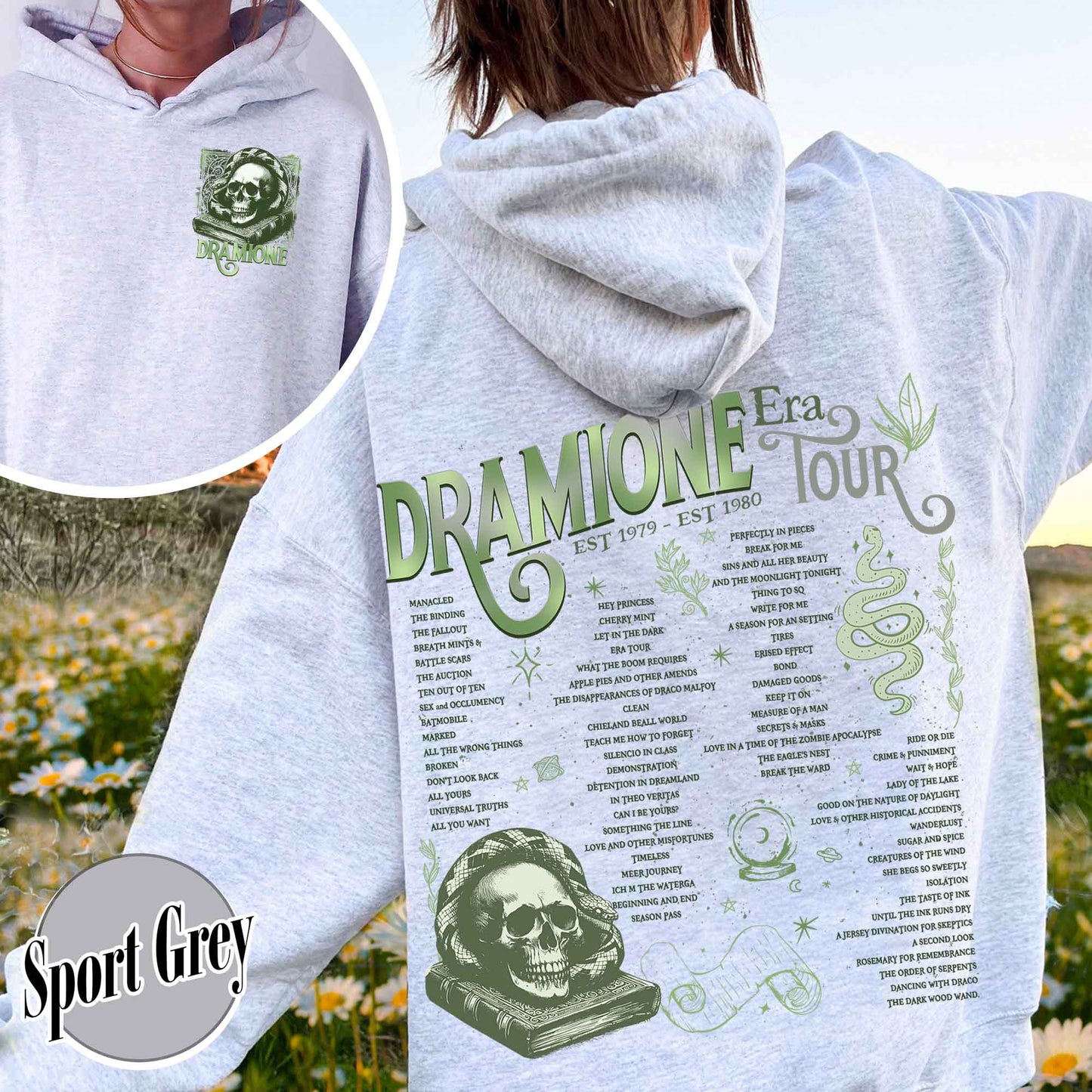 Bookish Fan Fic Hoodie,Dramione Tour Hoodie,Magic Wizard School,HP Hoodie,Wizard School Snake House