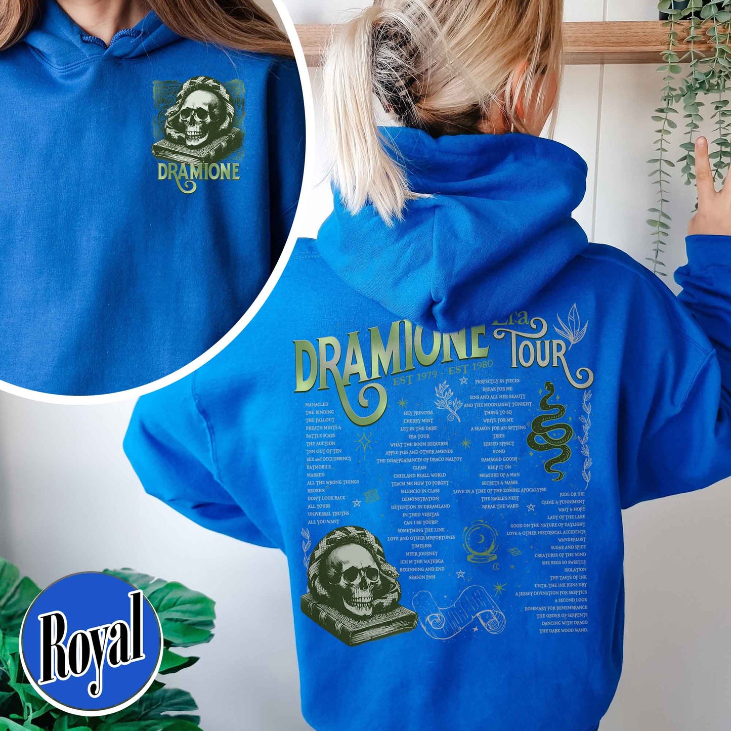 Bookish Fan Fic Hoodie,Dramione Tour Hoodie,Magic Wizard School,HP Hoodie,Wizard School Snake House