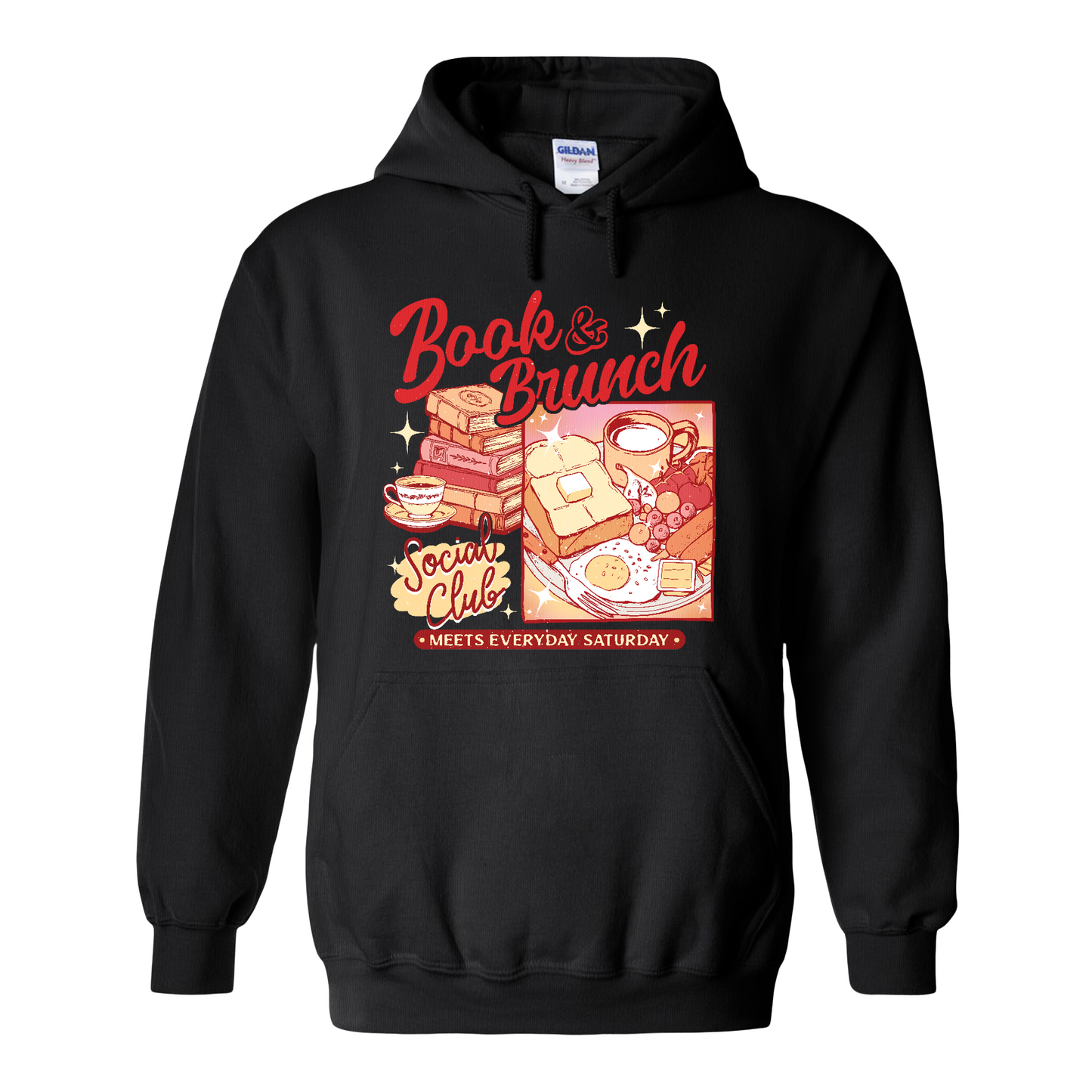 Booklover Hoodie, Book Brunch Social Club Hoodie, Breakfast Club Booktok Hoodie
