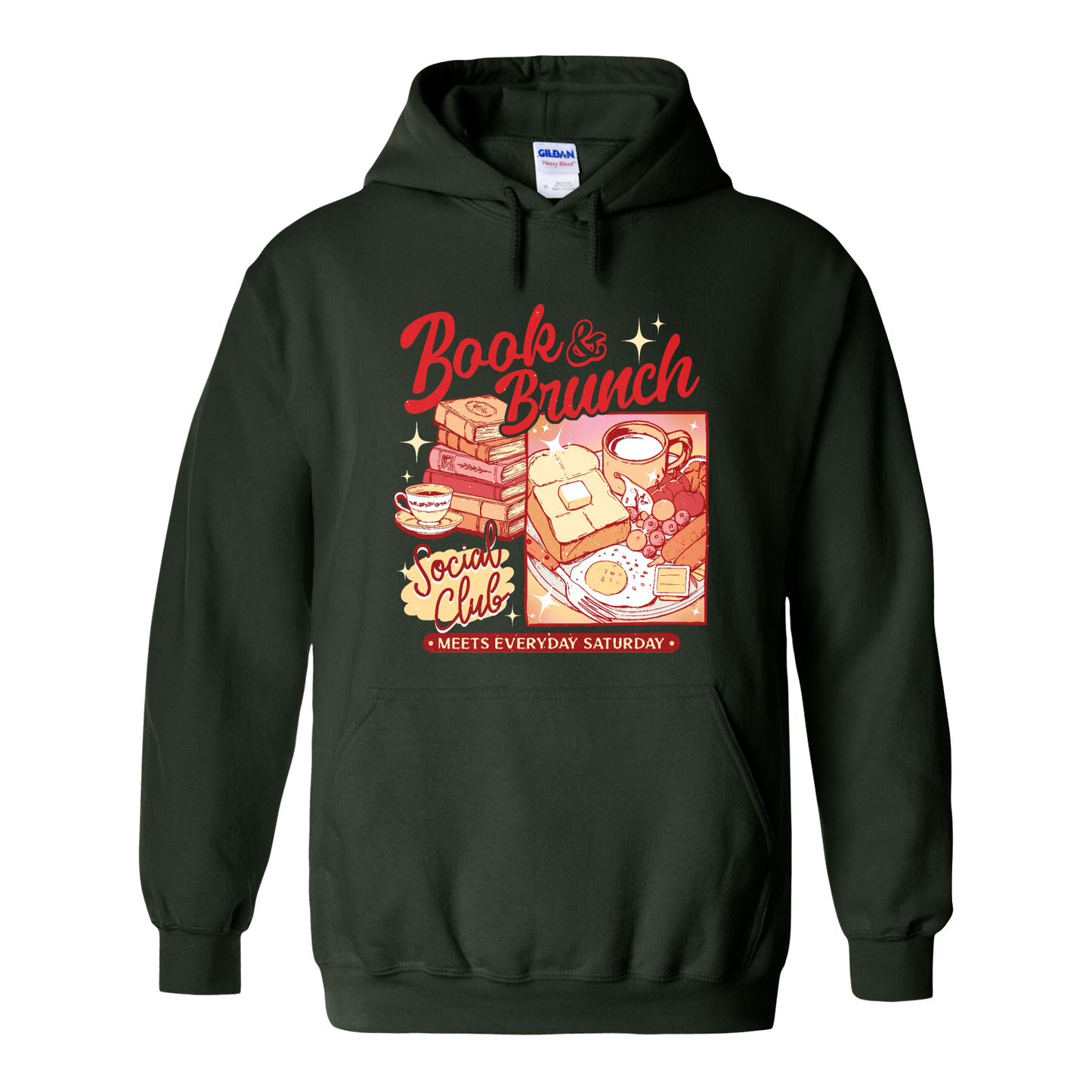 Booklover Hoodie, Book Brunch Social Club Hoodie, Breakfast Club Booktok Hoodie