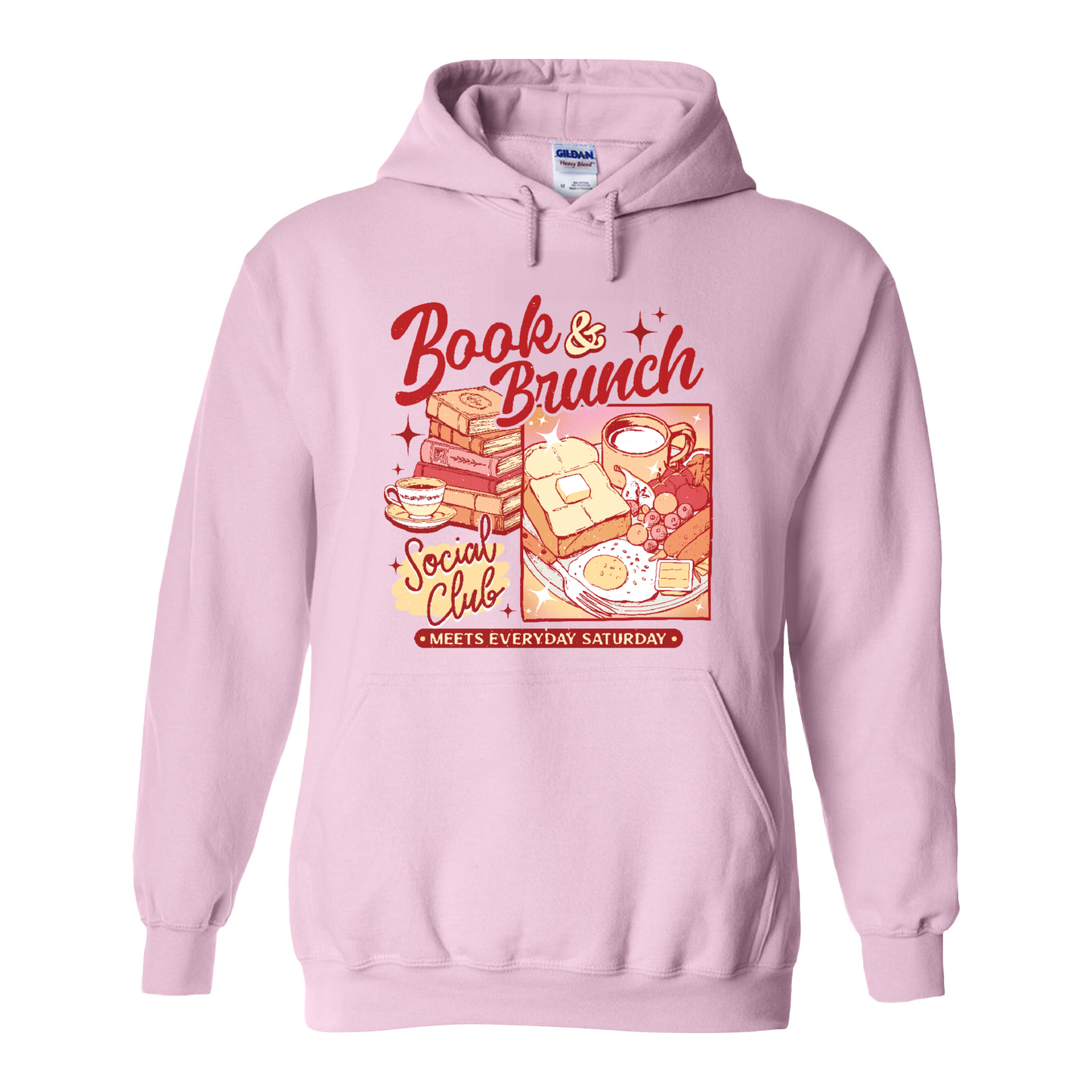 Booklover Hoodie, Book Brunch Social Club Hoodie, Breakfast Club Booktok Hoodie
