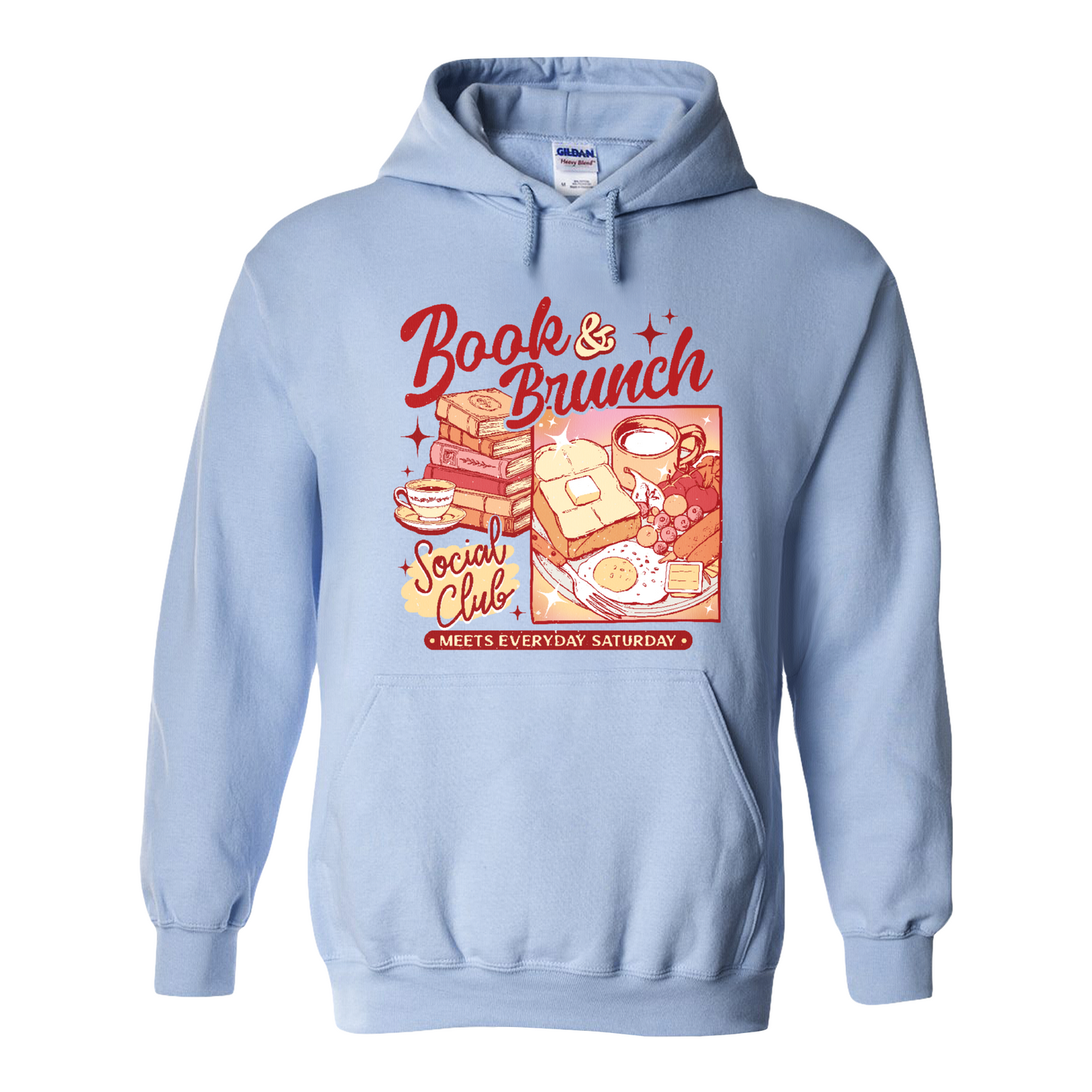 Booklover Hoodie, Book Brunch Social Club Hoodie, Breakfast Club Booktok Hoodie