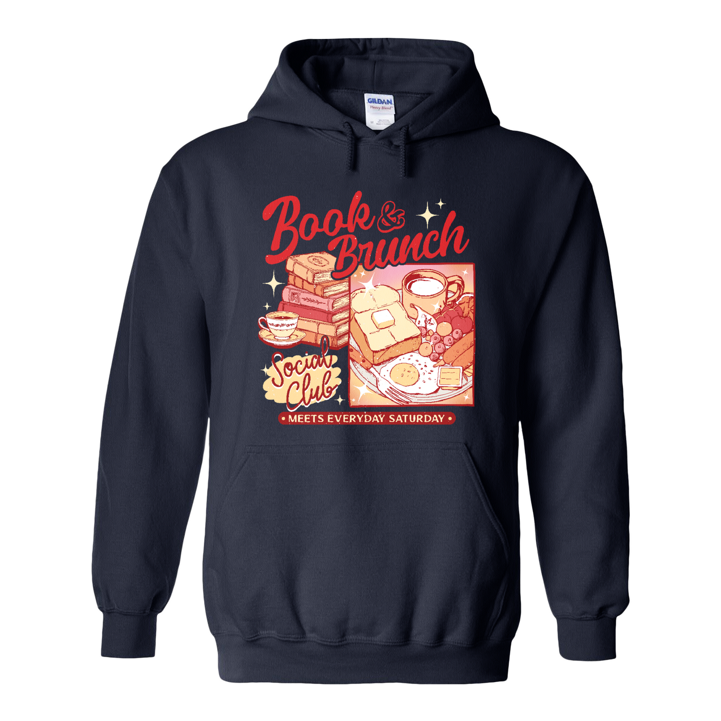 Booklover Hoodie, Book Brunch Social Club Hoodie, Breakfast Club Booktok Hoodie