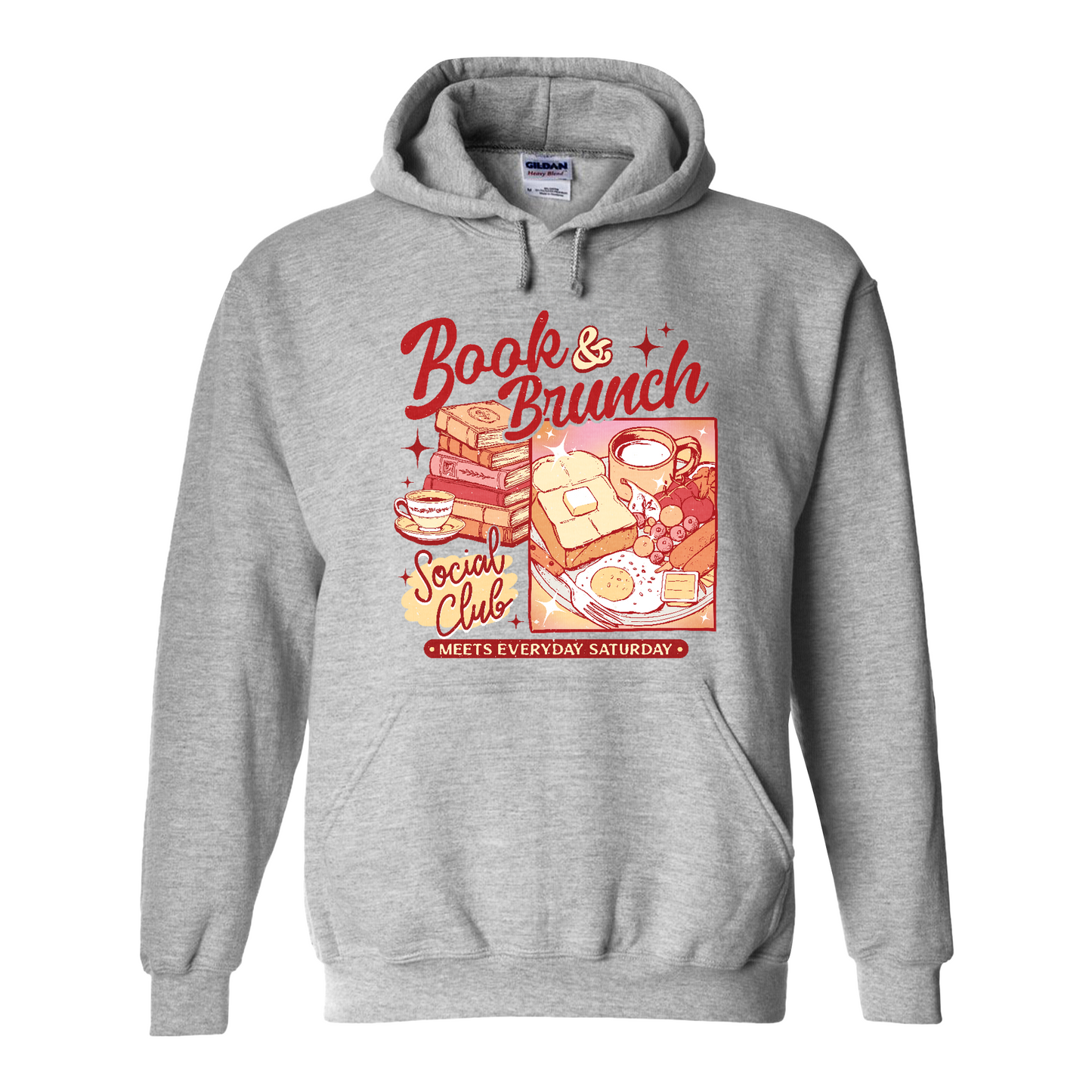Booklover Hoodie, Book Brunch Social Club Hoodie, Breakfast Club Booktok Hoodie