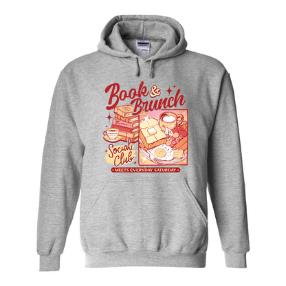Booklover Hoodie, Book Brunch Social Club Hoodie, Breakfast Club Booktok Hoodie