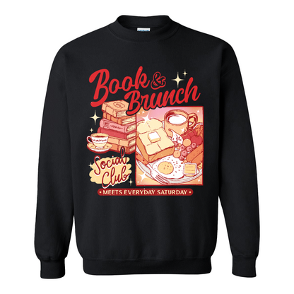 Booklover Sweatshirt, Book Brunch Social Club Sweatshirt, Breakfast Club Booktok Sweatshirt