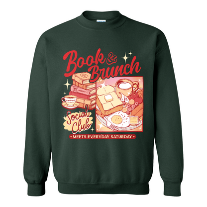Booklover Sweatshirt, Book Brunch Social Club Sweatshirt, Breakfast Club Booktok Sweatshirt
