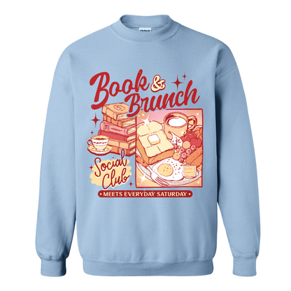 Booklover Sweatshirt, Book Brunch Social Club Sweatshirt, Breakfast Club Booktok Sweatshirt