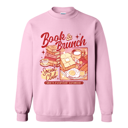 Booklover Sweatshirt, Book Brunch Social Club Sweatshirt, Breakfast Club Booktok Sweatshirt