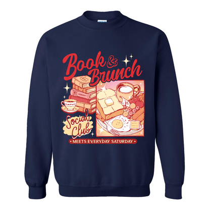 Booklover Sweatshirt, Book Brunch Social Club Sweatshirt, Breakfast Club Booktok Sweatshirt
