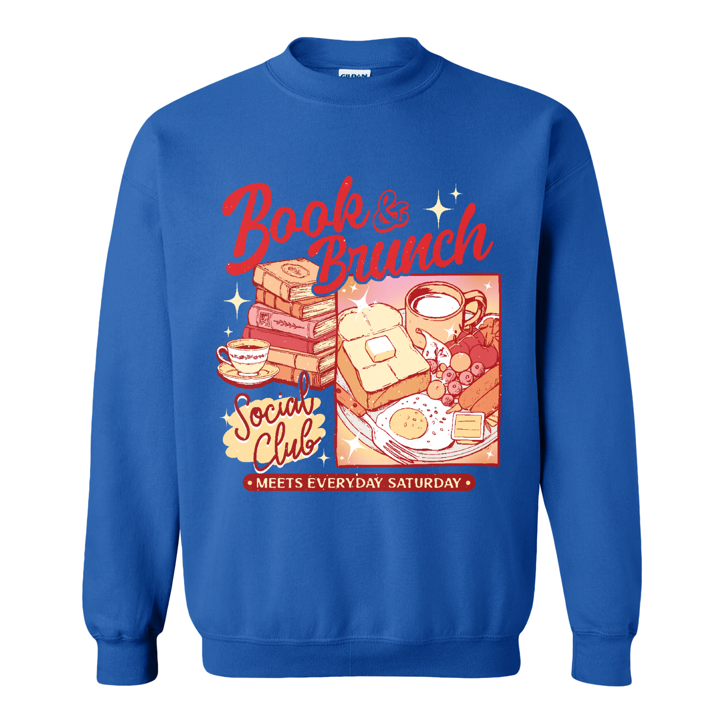 Booklover Sweatshirt, Book Brunch Social Club Sweatshirt, Breakfast Club Booktok Sweatshirt