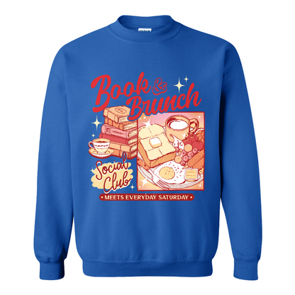 Booklover Sweatshirt, Book Brunch Social Club Sweatshirt, Breakfast Club Booktok Sweatshirt
