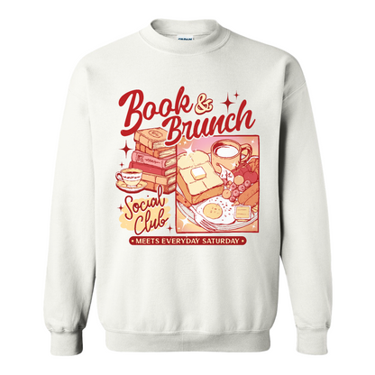 Booklover Sweatshirt, Book Brunch Social Club Sweatshirt, Breakfast Club Booktok Sweatshirt