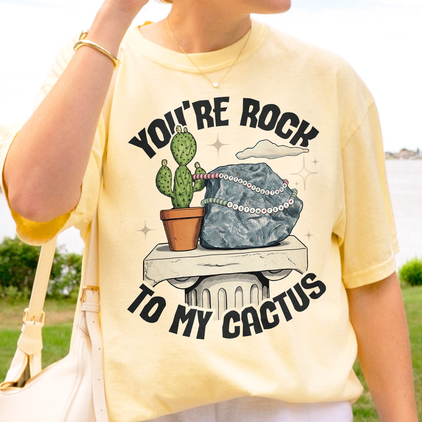 Custom You're Rock to My Cactus, Better Together Couple Gift, Opalite Inspired, Matching Married Tshirt