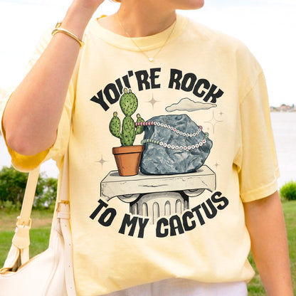 Custom You're Rock to My Cactus, Better Together Couple Gift, Opalite Inspired, Matching Married Tshirt