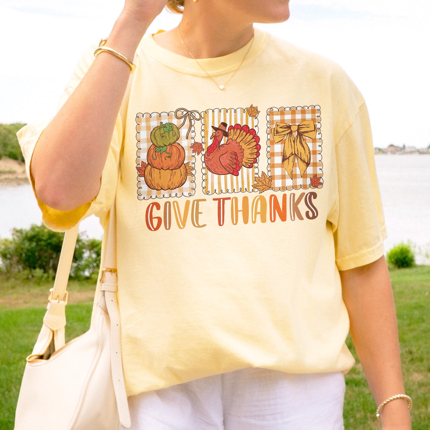 Thanksgiving Holiday, Give Thanks Coquette, Fall Pumpkin Turkey, Grateful Thankful Blessed, Autumn Gift Tshirt