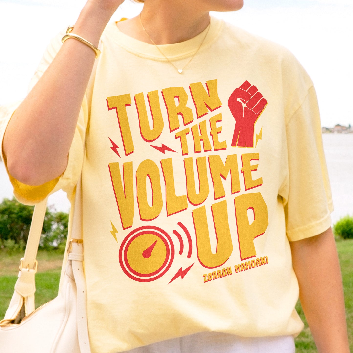 Turn the Volume Up, Zohran Mamdani, Zohran NYC Mayor, Progressive, Liberal, NYC 2026, Democracy Tshirt