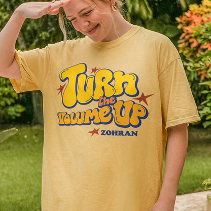 Turn the Volume Up, Zohran Mamdani, Zohran NYC Mayor, Progressive, Liberal, NYC 2026, Democracy Tshirt