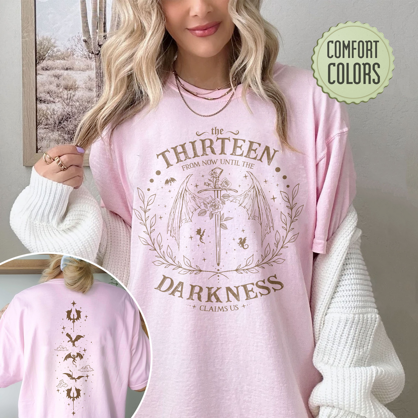 The Thirteen Throne Of Glass Comfort Colors Shirt, We Are The Thirteen, Bookish Gift