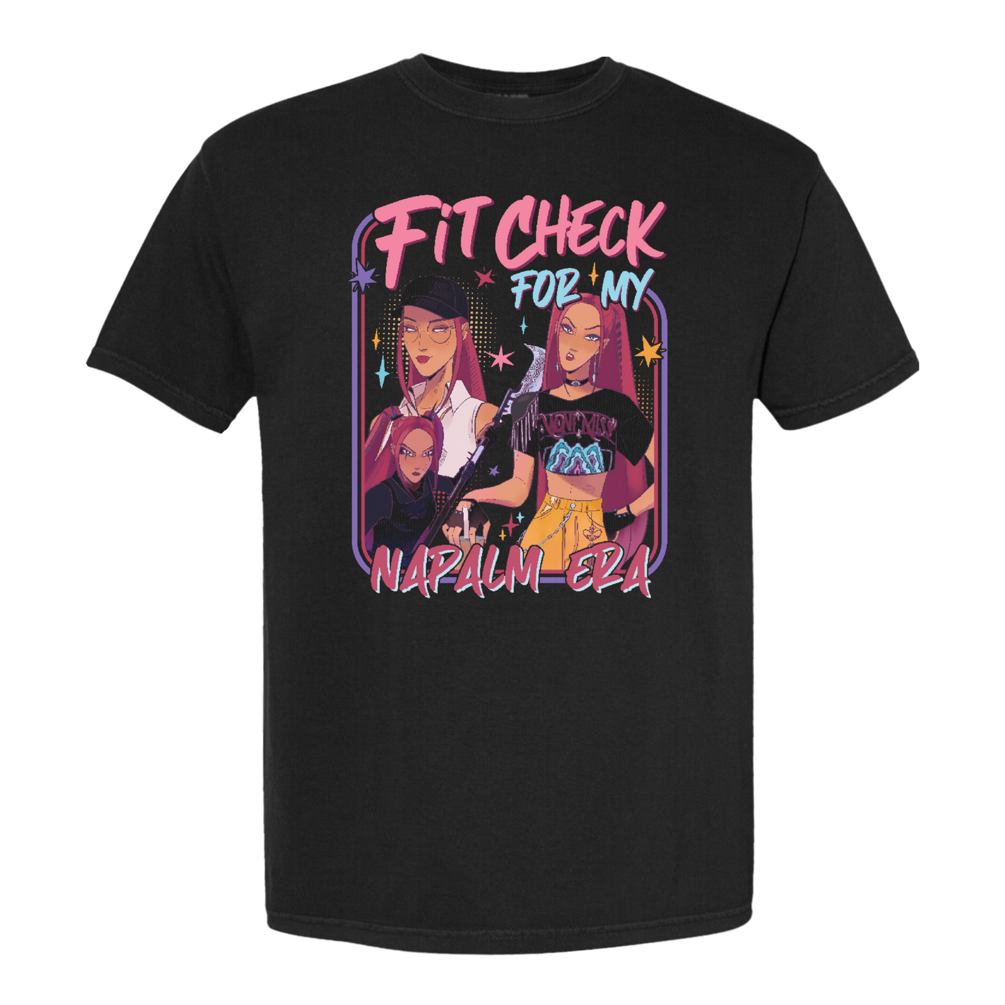 Fit Check for My Napalm Era Comfort Colors T Shirts, Kpop Mira Shirt, Kpop Demon Hunters Tee, Huntrix Girl T-Shirt, Kpop Movie Fan Gift