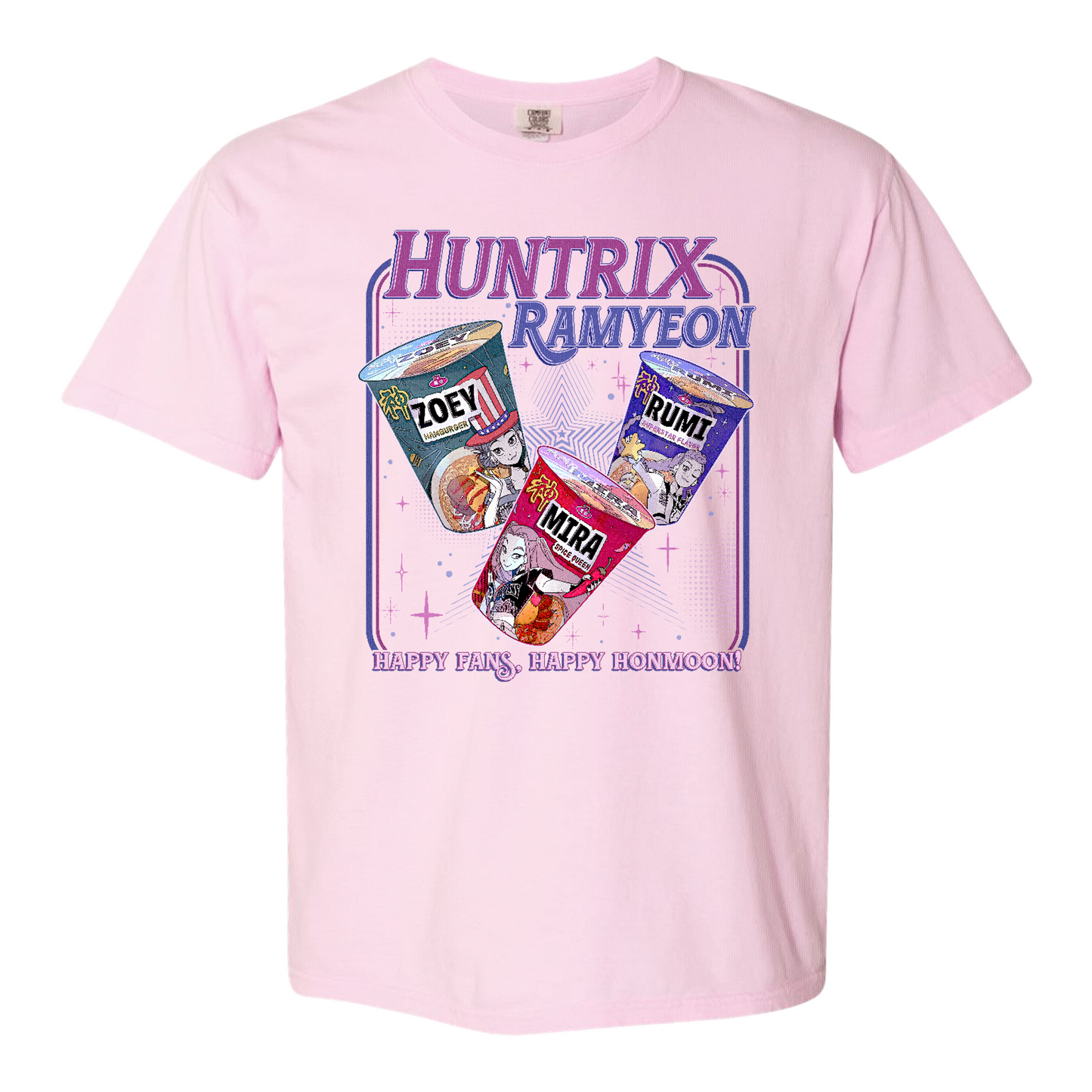 Kpdh Ramyeon Comfort Colors Shirt, Demon Hunter Movie Inspired Noodle T Shirt, Cool Korea Inspired Apparel, Gift for Her, Saja Girls Fan