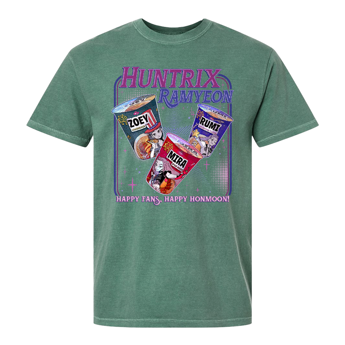 Kpdh Ramyeon Comfort Colors Shirt, Demon Hunter Movie Inspired Noodle T Shirt, Cool Korea Inspired Apparel, Gift for Her, Saja Girls Fan