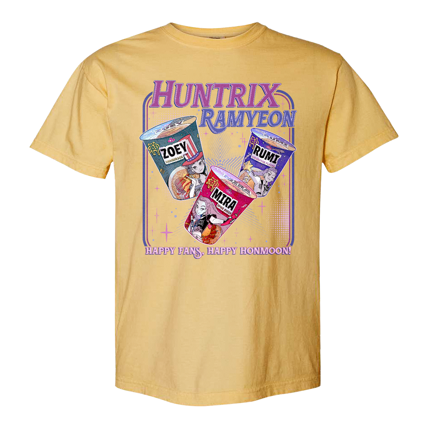 Kpdh Ramyeon Comfort Colors Shirt, Demon Hunter Movie Inspired Noodle T Shirt, Cool Korea Inspired Apparel, Gift for Her, Saja Girls Fan