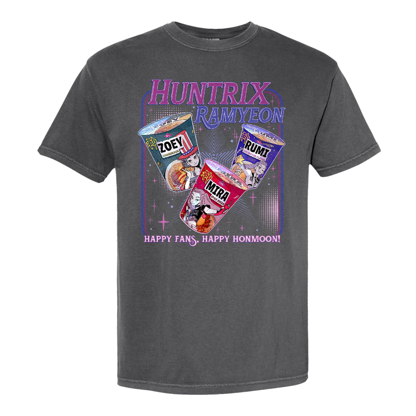 Kpdh Ramyeon Comfort Colors Shirt, Demon Hunter Movie Inspired Noodle T Shirt, Cool Korea Inspired Apparel, Gift for Her, Saja Girls Fan